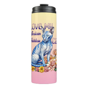 Bouteilles Isothermes J'aime mon chat mexicain sans cheveux