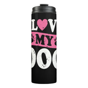 Bouteilles Isothermes J'Aime Mon T-shirt Chien