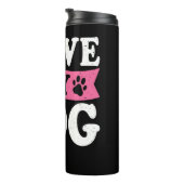 Bouteilles Isothermes J'Aime Mon T-shirt Chien (Tourné sur la droite)