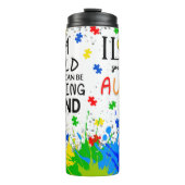 Bouteilles Isothermes J'Aime Quelqu'Un Avec L'Autisme Puzzle Pièces (Devant)