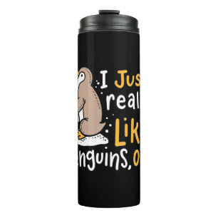 Bouteilles Isothermes J'Aime Vraiment Les Pingouins Ok
