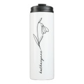 Bouteilles Isothermes Janvier Anniversaire Mois Neige Fleur de naissance (Devant)