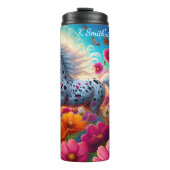 Bouteilles Isothermes Jardin à fleurs mystique de chevaux (Devant)