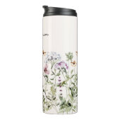 Bouteilles Isothermes Jardin Fleur sauvage de nom personnalisé (Tourné sur la droite)