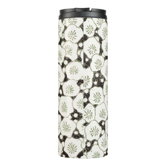 Bouteilles Isothermes Jardin floral à fleurs blanches du Japon (Dos)