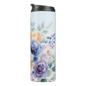 Bouteilles Isothermes Jardin Floral bleu français (Tourné sur la droite)