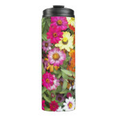 Bouteilles Isothermes Jardin floral de Zinnia (Devant)