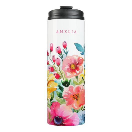 Bouteilles Isothermes Jardin floral vibre (Devant)