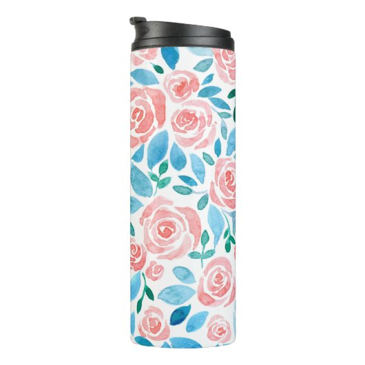 Bouteilles Isothermes Jardin rose 2 (Tourné sur la droite)