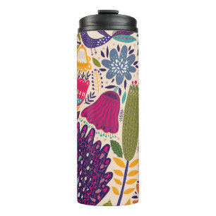 Bouteilles Isothermes Jardin tropical : collection motif de printemps.