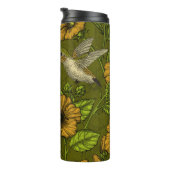 Bouteilles Isothermes Jardin tropical nocturne jaune et vert (Tourné sur la droite)