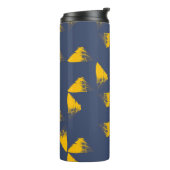 Bouteilles Isothermes Jaune, cool, unique, triangles tendance (Tourné sur la gauche)