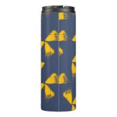 Bouteilles Isothermes Jaune, cool, unique, triangles tendance (Dos)