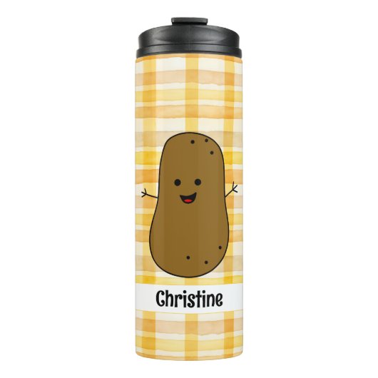 Bouteilles Isothermes Jaune En vichy pomme de terre Brown Paruline therm (Devant)