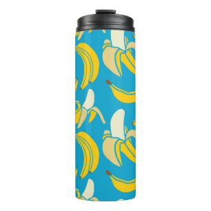 Bouteilles Isothermes jaune frais banane tropicale sans soudure patte