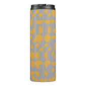 Bouteilles Isothermes Jaune gris moderne Elégant géométrique Tribal (Dos)