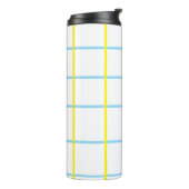 Bouteilles Isothermes Jaune unisexe, Blanc Bleu (Tourné sur la gauche)