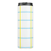 Bouteilles Isothermes Jaune unisexe, Blanc Bleu (Dos)