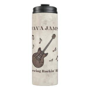 Bouteilles Isothermes Java Jams-Brassin' Riffs Rockin'-Café-Guitare-