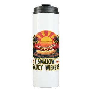 Bouteilles Isothermes J'avale Saucy Wieners Drôle Adulte Plaisanterie Ho
