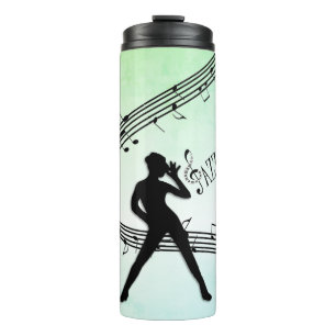 Bouteilles Isothermes Jazz Dance Green Music
