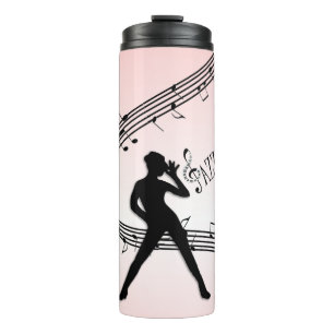Bouteilles Isothermes Jazz Dance Rose Musique Tumbler Thermique