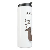 Bouteilles Isothermes Jazzy Java-Saxophone-Grains de Café- (Tourné sur la gauche)