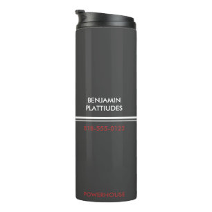 Bouteilles Isothermes JBHS VMA Noir avec Logo Blanc Personnalisable