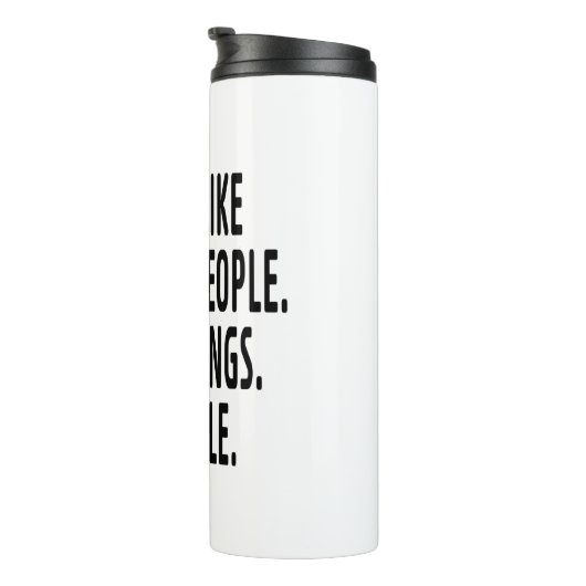 Bouteilles Isothermes Je n'aime pas le matin (Tourné sur la droite)