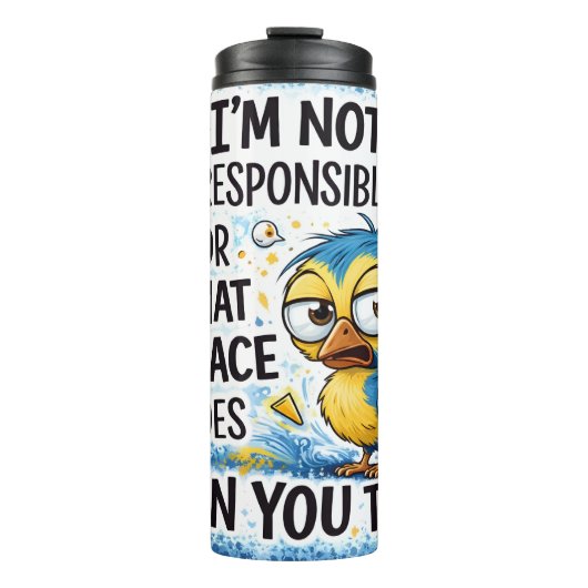 Bouteilles Isothermes Je ne suis pas responsable (Devant)