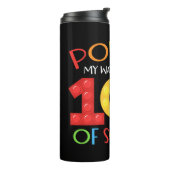 Bouteilles Isothermes Je passe 100 jours à l'école (Tourné sur la gauche)