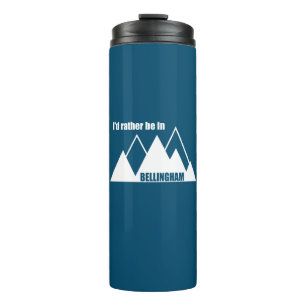 Bouteilles Isothermes Je préférerais être à Bellingham Washington Mounta