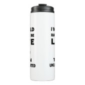 Bouteilles Isothermes Je Préférerais Être En Retard - Revenir À L'École (Devant)