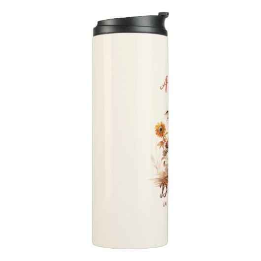 Bouteilles Isothermes Je Sens L'Automne - Brute Rustique & Tournesol (Tourné sur la gauche)