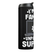 Bouteilles Isothermes Je suis l'ordinateur drôle de soutien technique no (Tourné sur la gauche)