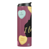 Bouteilles Isothermes Je T'Aime Candy Hearts Couple (Tourné sur la gauche)