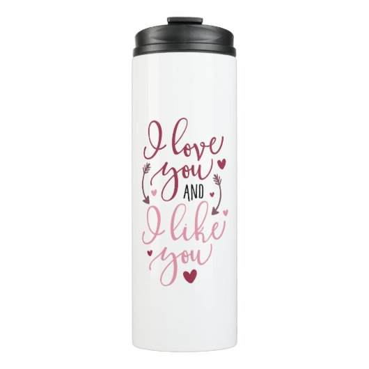 Bouteilles Isothermes Je T'Aime Et Je T'Aime (Devant)