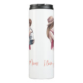 Bouteilles Isothermes "Je t'aime maman !" Mère et enfant (Dos)