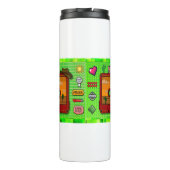 Bouteilles Isothermes Jeans games pixel art. (Dos)