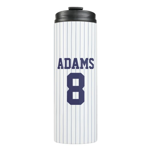 Bouteilles Isothermes Jersey de baseball avec nom et numéro personnalisé (Devant)