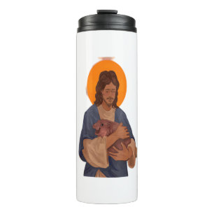 Bouteilles Isothermes Jésus aime Moo Deng T-Shirt