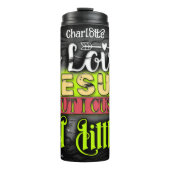 Bouteilles Isothermes Jésus : Aimez-Le, Cuss Little (Devant)