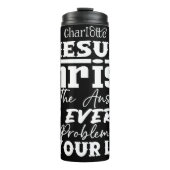 Bouteilles Isothermes Jésus Christ est la réponse (Devant)