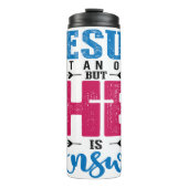 Bouteilles Isothermes Jesus Is Not An Option But He Is The Answer (Devant)