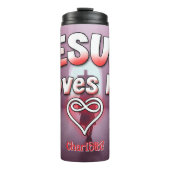 Bouteilles Isothermes Jésus M'aime : Coeur infini (Devant)