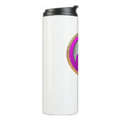 Bouteilles Isothermes Jeune couple rose silhouette s'embrasser (Tourné sur la gauche)