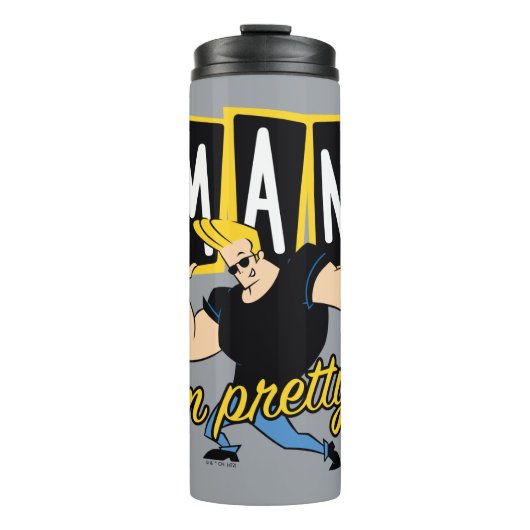 Bouteilles Isothermes Johnny Bravo - Man I'm Pretty (Devant)