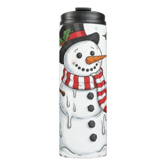 Bouteilles Isothermes Joie de Bonhomme de Neige qui dégouline