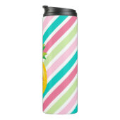 Bouteilles Isothermes Joli ananas rayé (Tourné sur la droite)