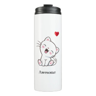 Bouteilles Isothermes Joli Chat Chaton & Tasse Thermique Cœur